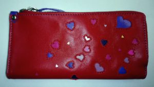 Alice Angevin, Les Sacs à M'Alice Portes-cartes-monnaie coeurs, fermé