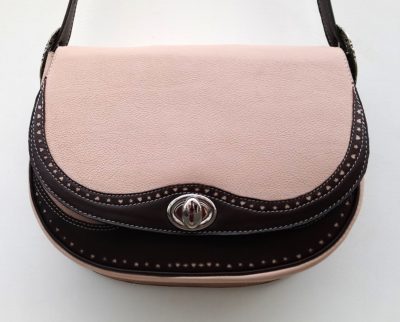 Alice Angevin, Les Sacs à M'Alice Sac à Main Gibecière T1 chaire moka fermé