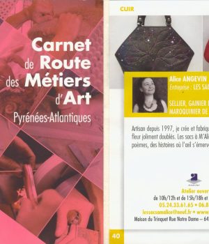 Alice Angevin, Les Sacs à M'Alice 2016 Route des Métiers d'Art