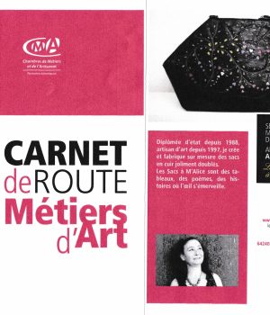 Alice Angevin, Les Sacs à M'Alice 2017 Route des Métiers d'Art