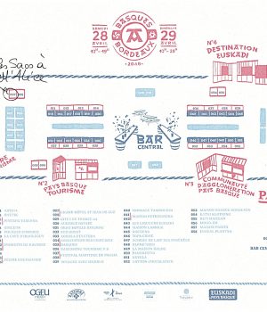 Alice Angevin, Les Sacs à M'Alice 2018 04 Les Basques à Bordeaux plan