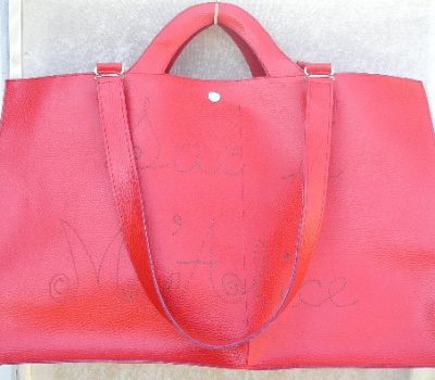 Alice Angevin, Les Sacs à M'Alice Bagage à Main Shopping Rouge