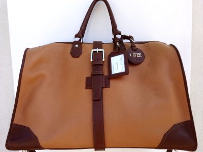 Alice Angevin, Les Sacs à M'Alice Bagage à main 55x35x25cm,2 cuirs, devant