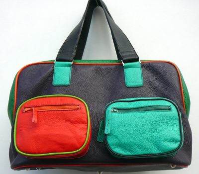 Alice Angevin, Les Sacs à M'Alice Bagage à main avion, cinq couleurs, de face