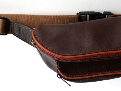 Alice Angevin, Les Sacs à M'Alice, Banane T2 moka-marron vue dessus