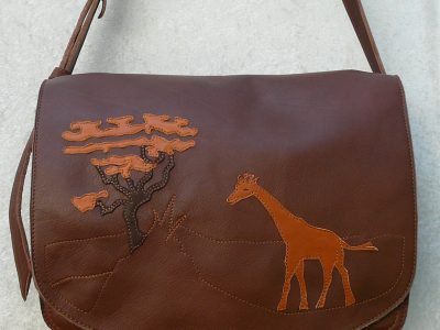 Alice Angevin, Les Sacs à M'Alice Besace Vachette végétale marron, savane