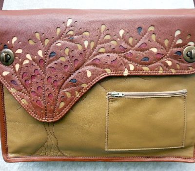 Alice Angevin, Les Sacs à M'Alice Cartable Métro Dentelle marrons