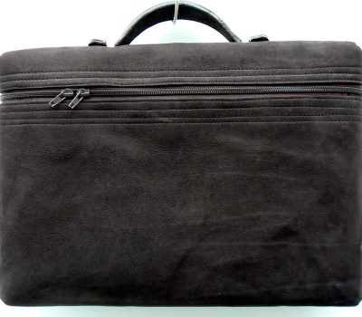 Alice Angevin, Les Sacs à M'Alice Housse à PC Portable Zippée Taurillon Moka Nubuck
