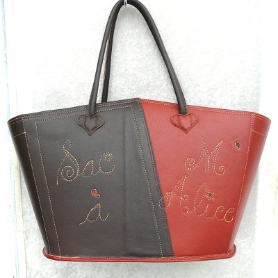 Alice Angevin, Les Sacs à M'Alice Panière Revues cuir végétal