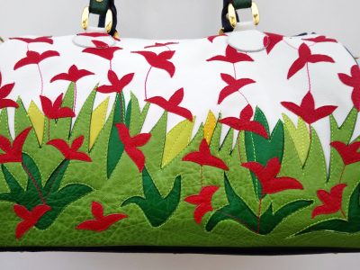 Alice Angevin, Les Sacs à M'Alice Sac Bowling buffles d'eau Carriat, veau pleine fleur blanc