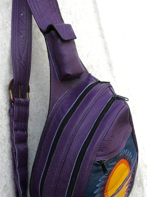 Alice Angevin, Les Sacs à M'Alice Sac Holster T2 Buffle Carriat Violet, soleil, coté