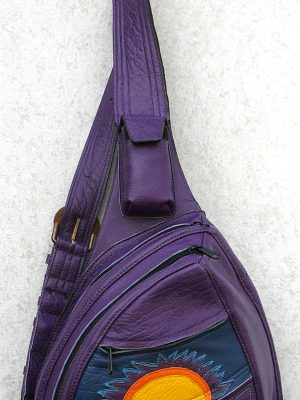 Alice Angevin, Les Sacs à M'Alice Sac Holster T2 Buffle Carriat Violet, soleil