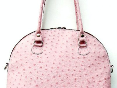 Alice Angevin, Les Sacs à M'Alice, Sac à Main Baguti rose autruche