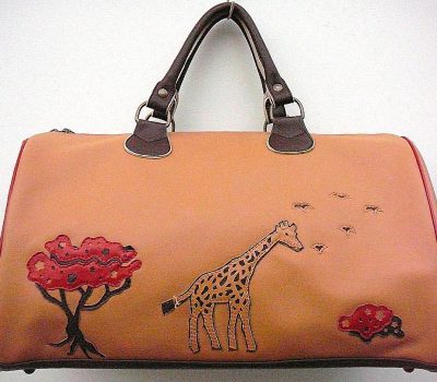 Alice Angevin, Les Sacs à M'Alice Sac à Main Bolide Girafe Gold T3 (42x24x22) 2