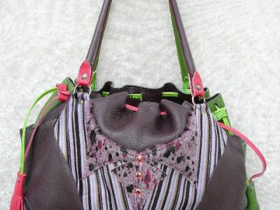 Alice Angevin, Les Sacs à M'Alice Sac à Main Donibane Fronce corset vert