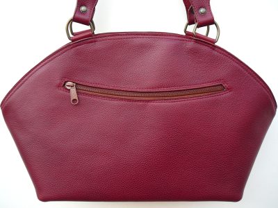Alice Angevin, Les Sacs à M'Alice, Sac à Main Elegant Arrondi rouge,dos