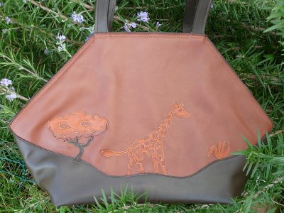 Alice Angevin, Les Sacs à M'Alice, Sac à Main Elegant Girafe gold