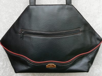 Alice Angevin, Les Sacs à M'Alice, Sac à Main Élégant noir galonné Marron