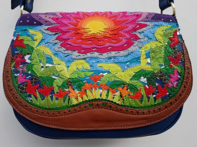 Alice Angevin, Les Sacs à M'Alice Sac à Main Gibecière T1,paysage, poissons, devant