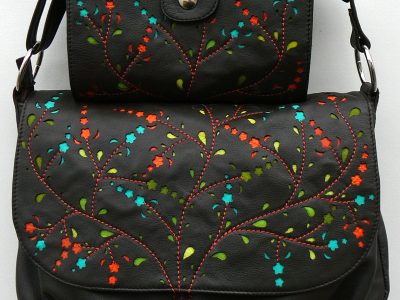 Alice Angevin, Les Sacs à M'Alice Sac à Main Gibecière T2 Marron Dentelles Isa