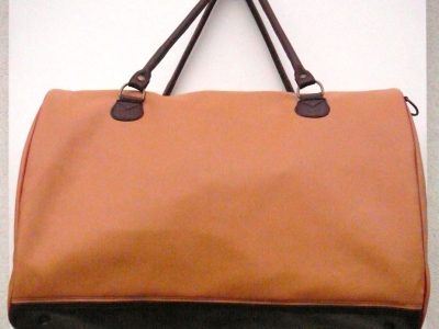 Alice Angevin, Les Sacs à M'Alice Sac de voyage gold, galons renard ,marron 55x40x26cm