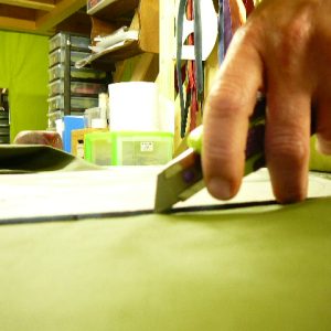 Les Sacs à M'Alice, Alice Angevin,coupe au cutter,détail