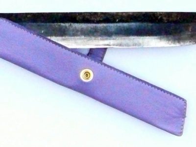 Les Sacs à M'Alice,Alice Angevin, Etui à hampe vachette Gracia parme