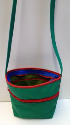 Alice Angevin, Les Sacs à M'Alice, Pochette MC (20x25x6)vert