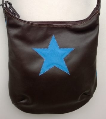 Alice Angevin, Les Sacs à M'Alice, Pochette Ttipia Moka étoile bleu