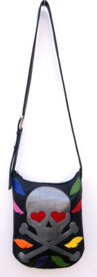 Alice Angevin, Les Sacs à M'Alice, Pochette Ttipia veau noir tête de mort
