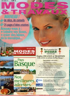 Alice Angevin, Les Sacs à M'Alice 2003 Article Presse Modes et Travaux Couvert