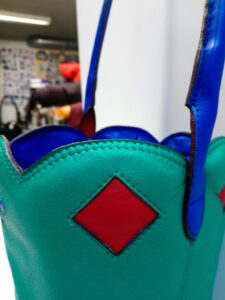 Sac à Main Sceau Card, détail carreau, A. A,Les Sacs à M'Alice