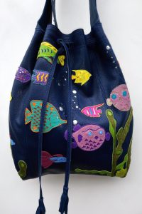 Alice Angevin, Les Sacs à M'Alice Sac à Main Pochéo Poissons