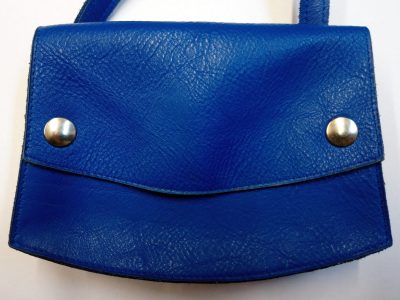 Alice Angevin, Les Sacs à M'Alice, Pochette 19.5x14x4 à la ceinture Bleu dur