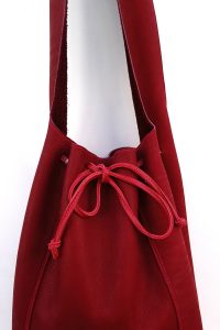 Alice Angevin, Les Sacs à M'Alice Sac à Main Pochéo Nubuck Rouge